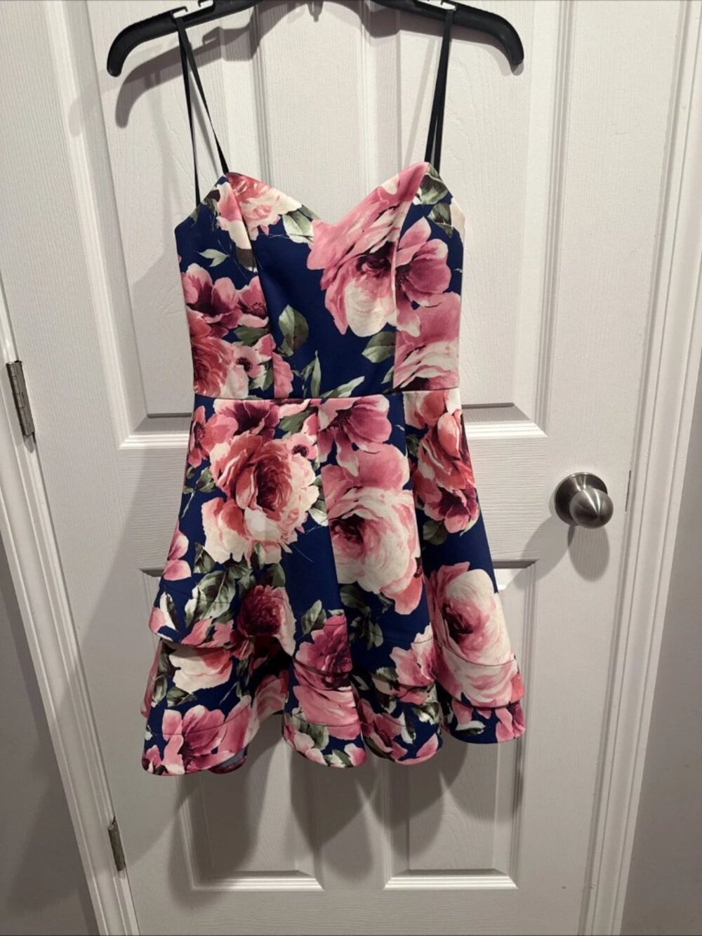 B. Darlin Juniors Floral Fit And Flare Dress